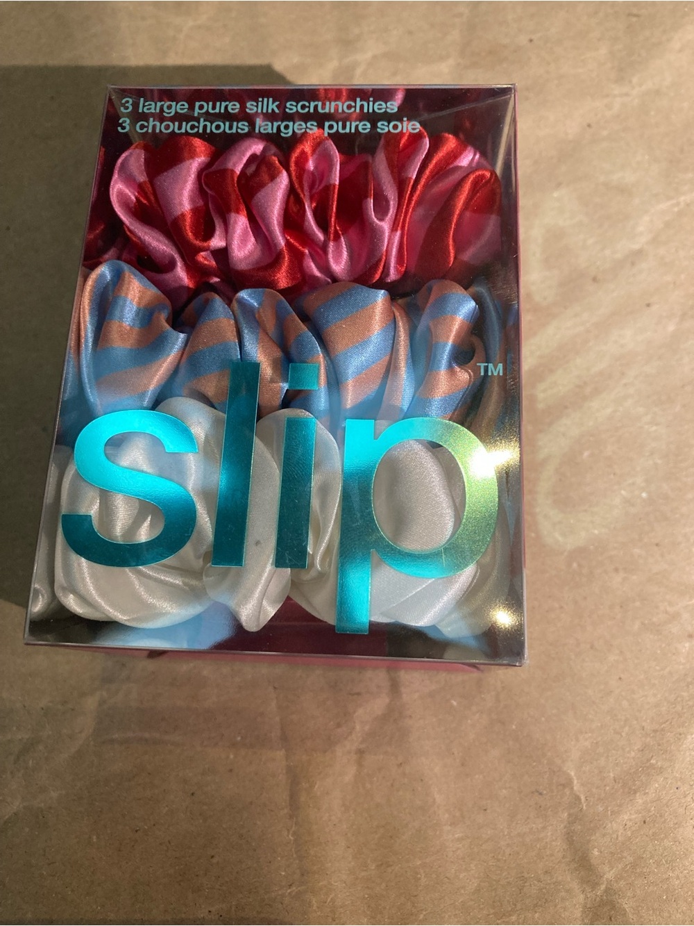 Slip silk scrunchies